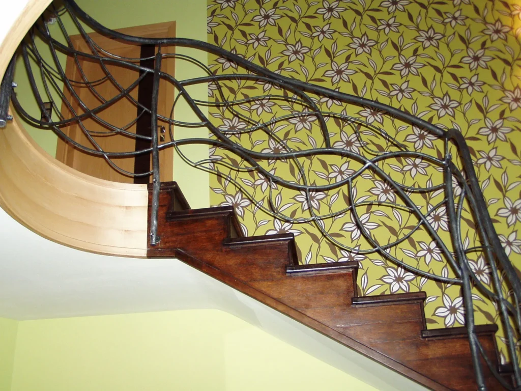 Decorative metal stairs