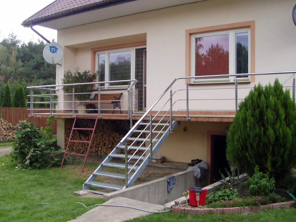Metal stairs