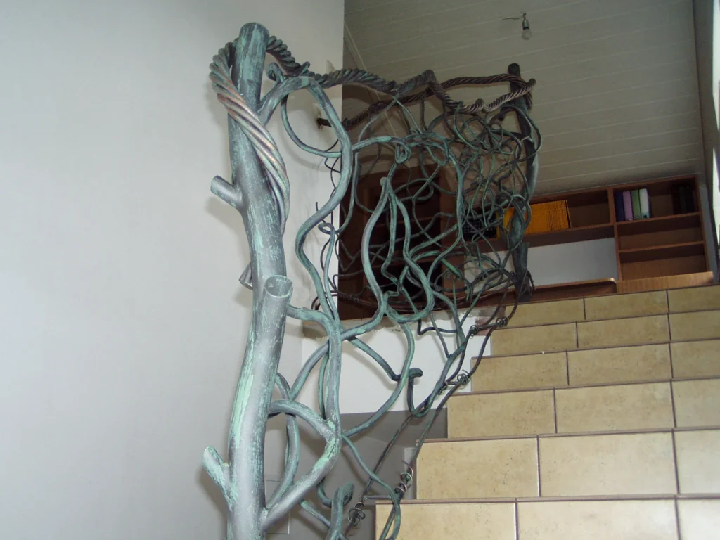 Decorative metal stairs