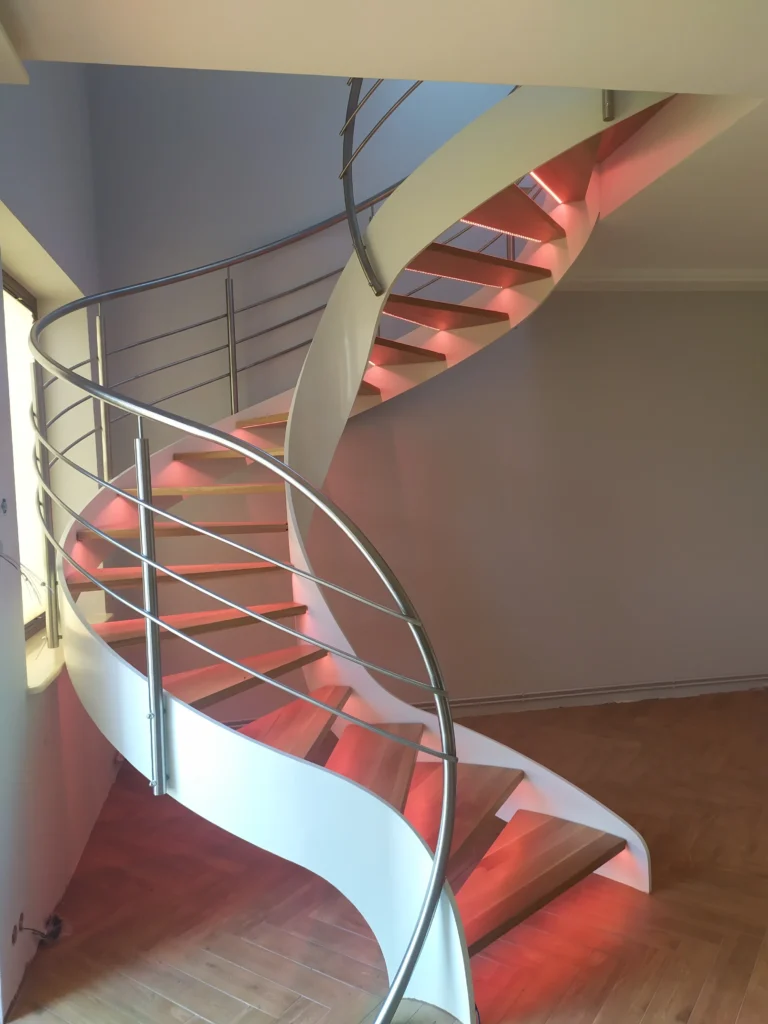 Metal & wood Stairs
