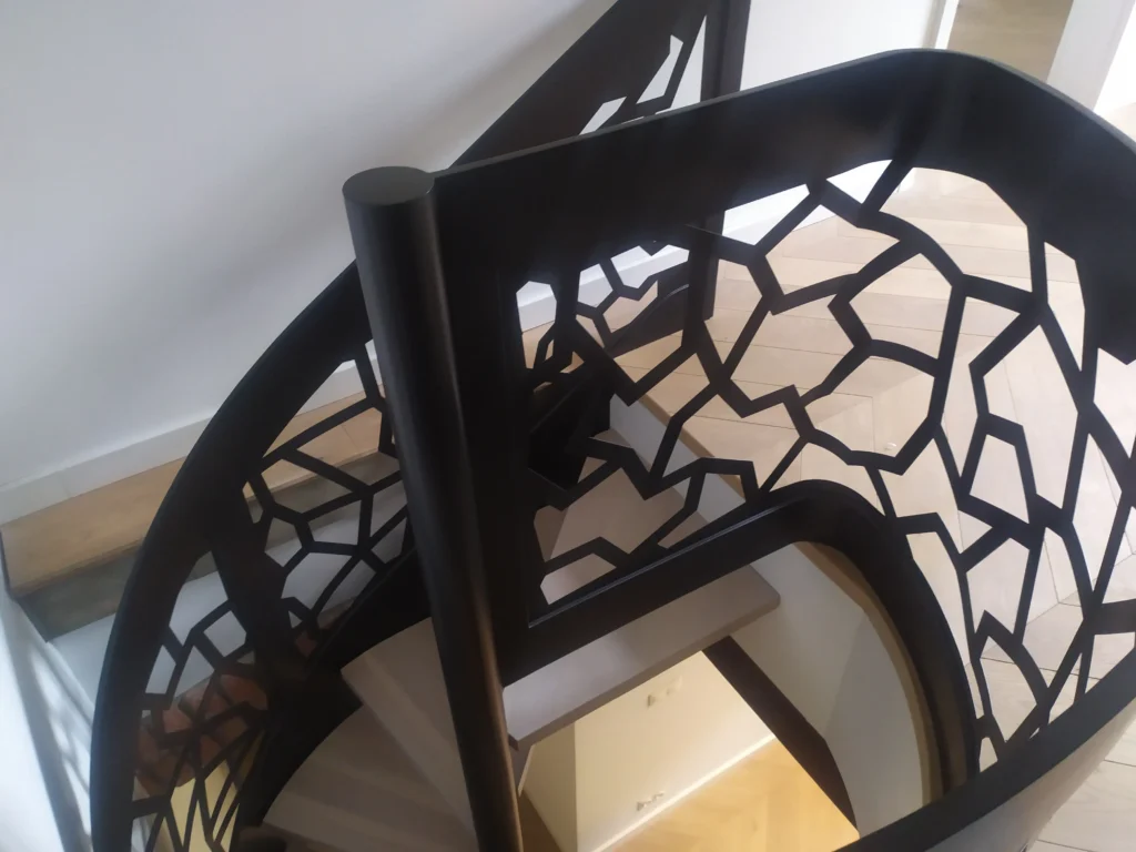 Metal & wood Stairs