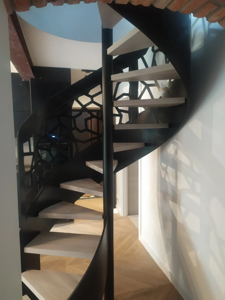 Metal & wood Stairs