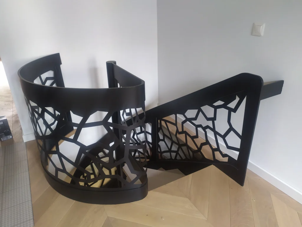 Metal & wood Stairs