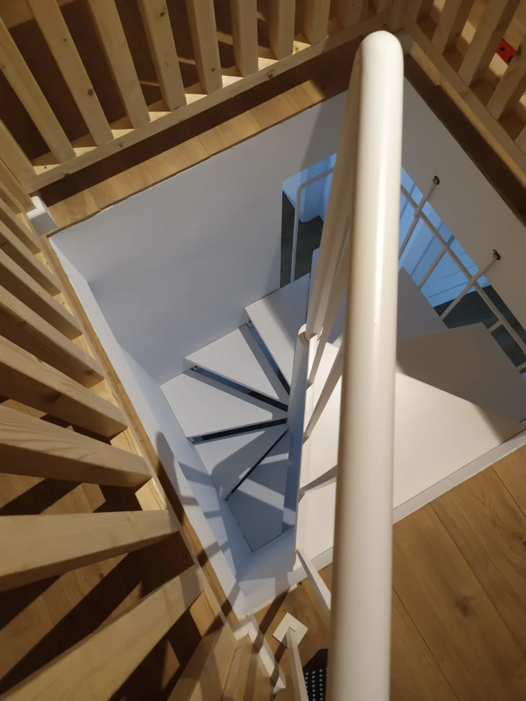 Steel stairs