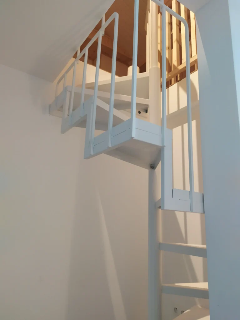 Steel stairs