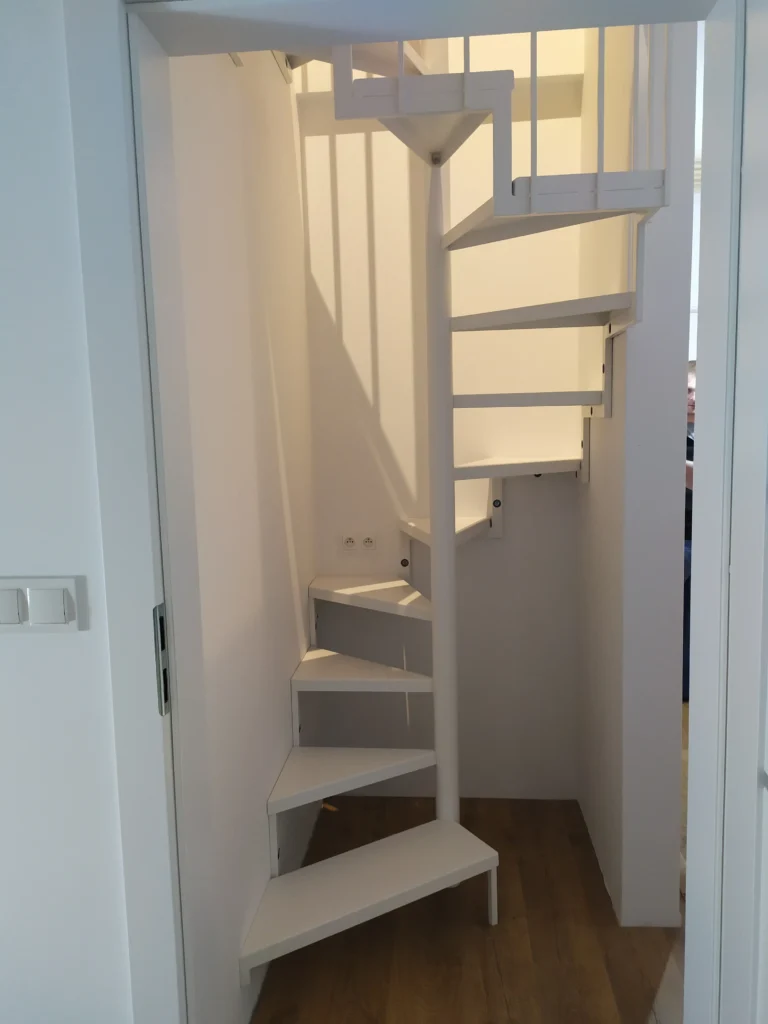 Metal stairs
