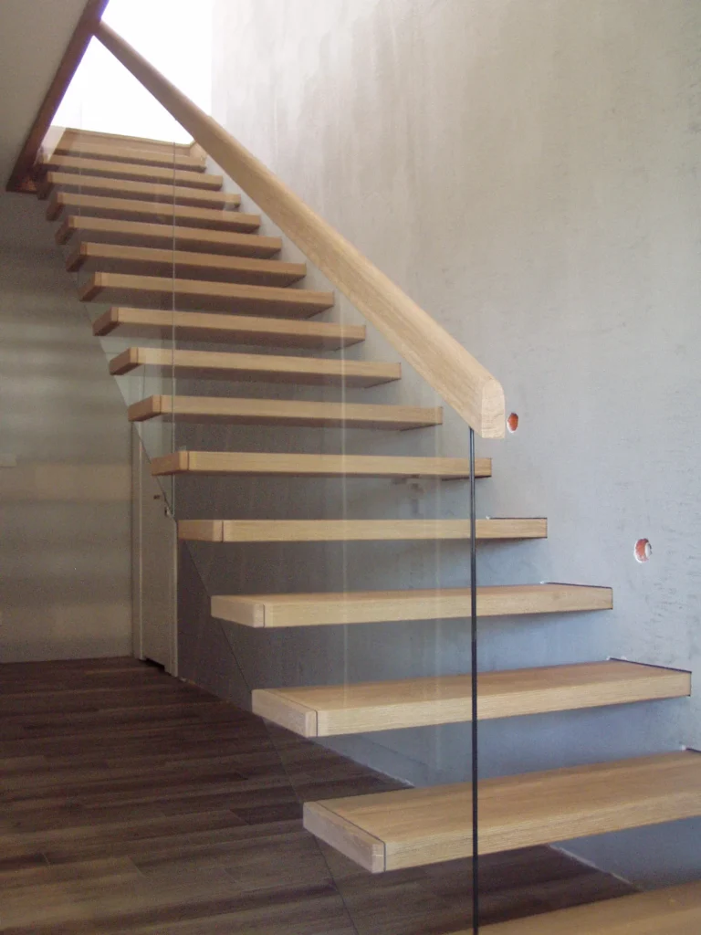 Floating shelf stairs
