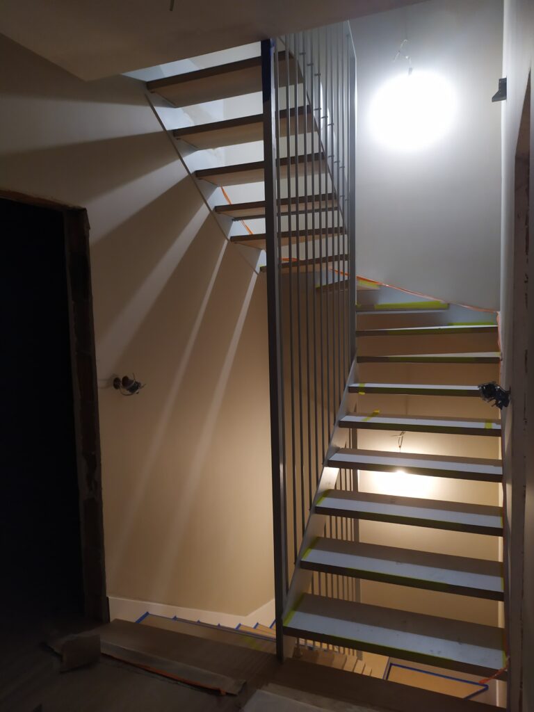 Open-riser stairs